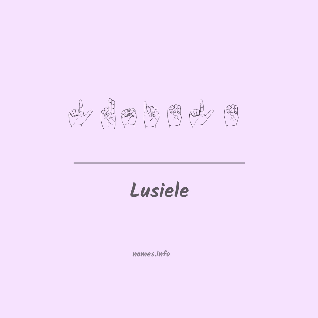 Lusiele em Libras