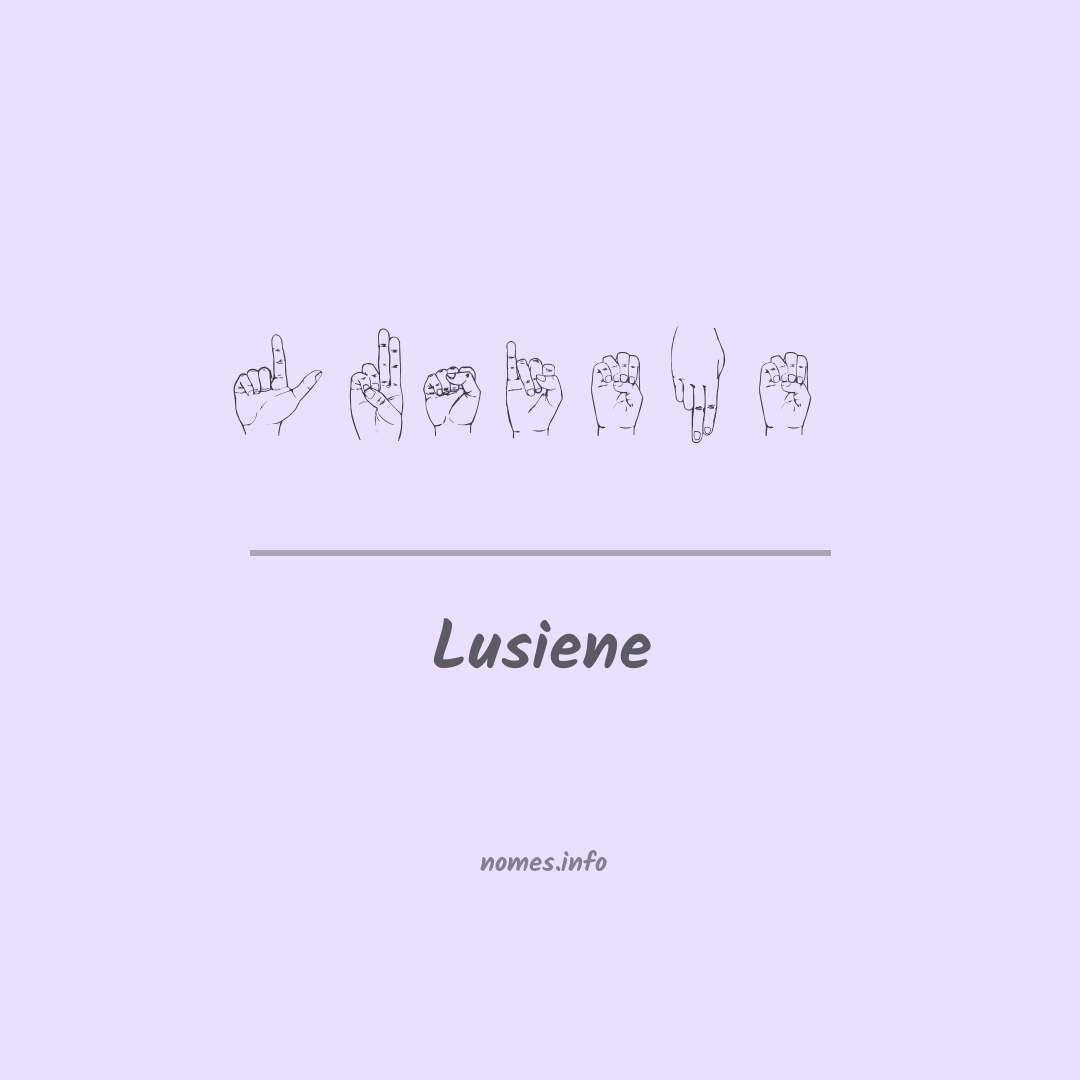 Lusiene em Libras
