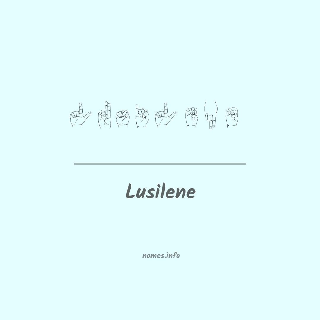 Lusilene em Libras