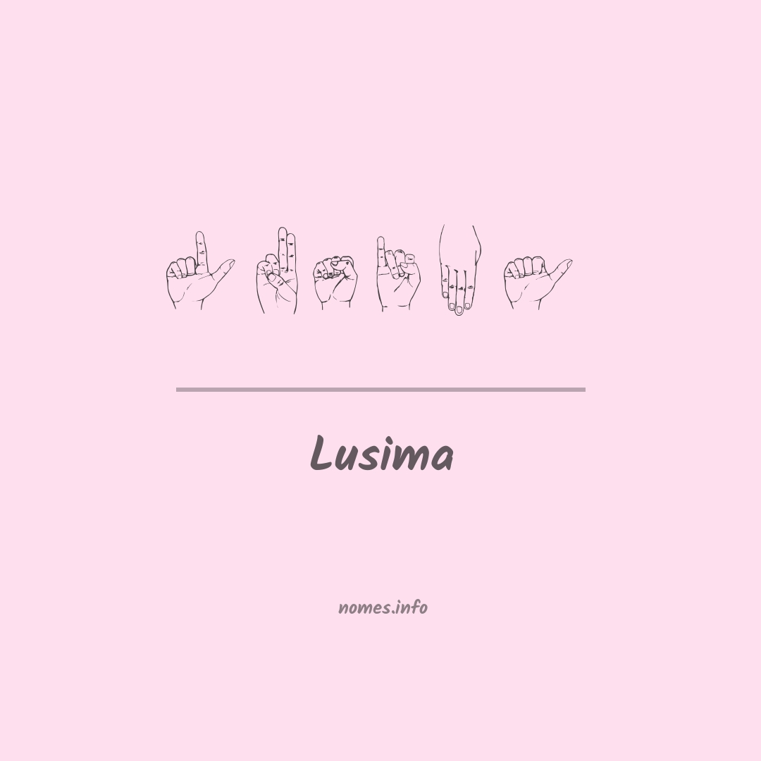 Lusima em Libras