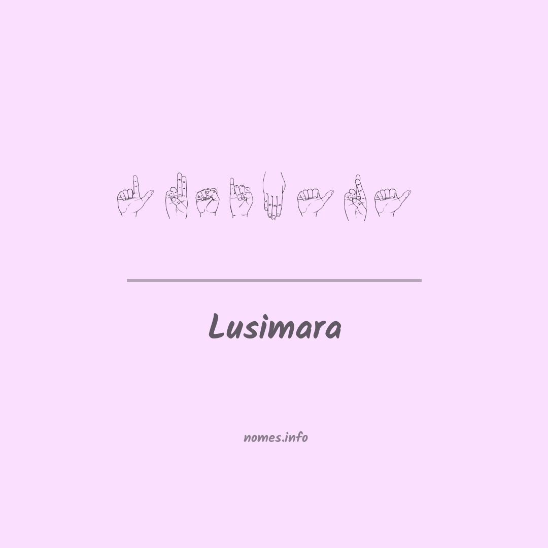 Lusimara em Libras