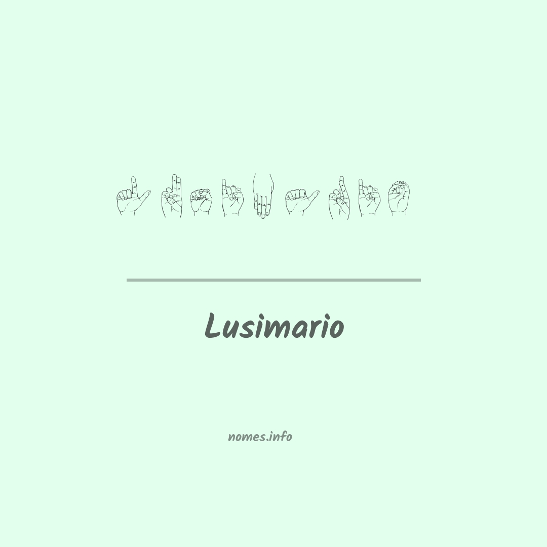 Lusimario em Libras