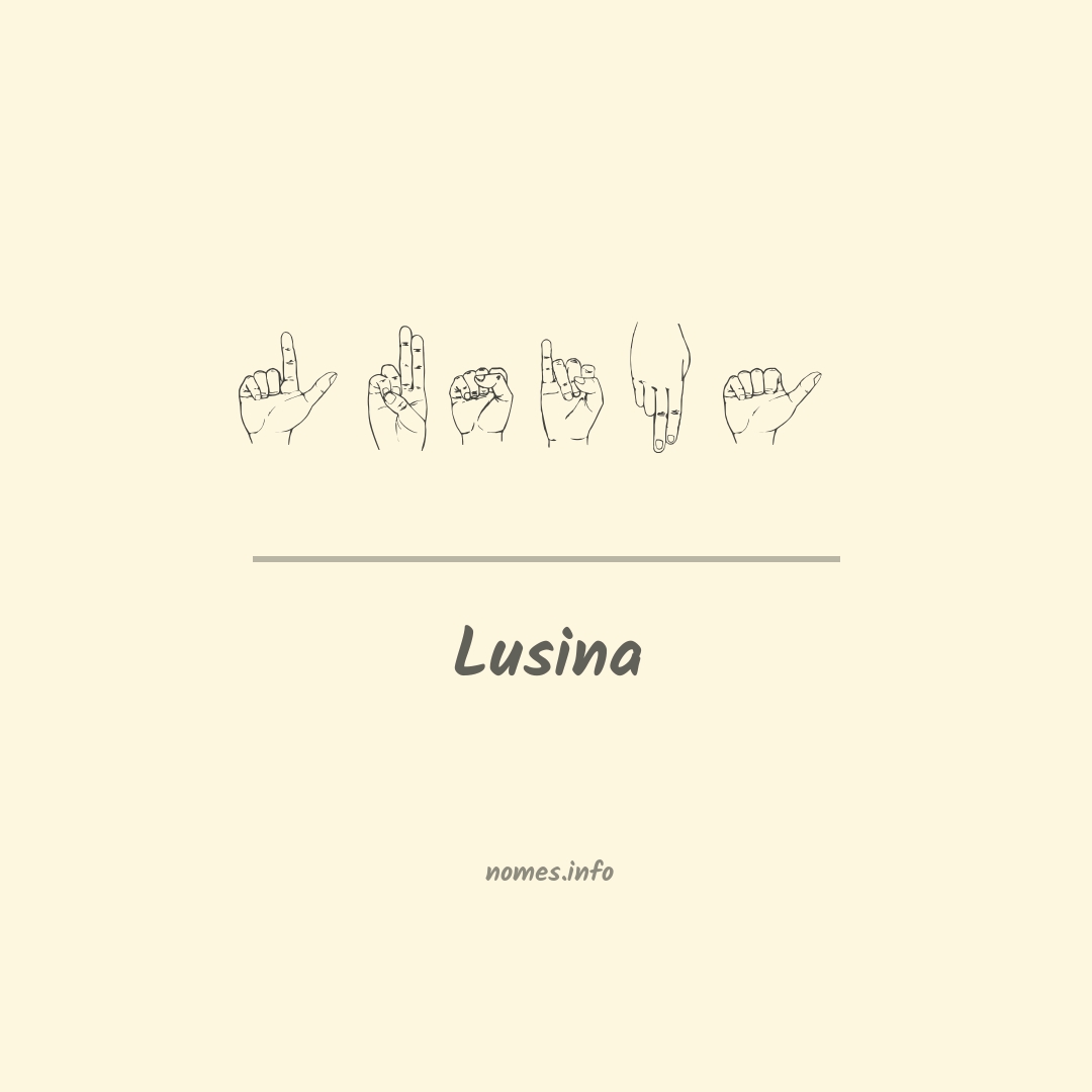 Lusina em Libras