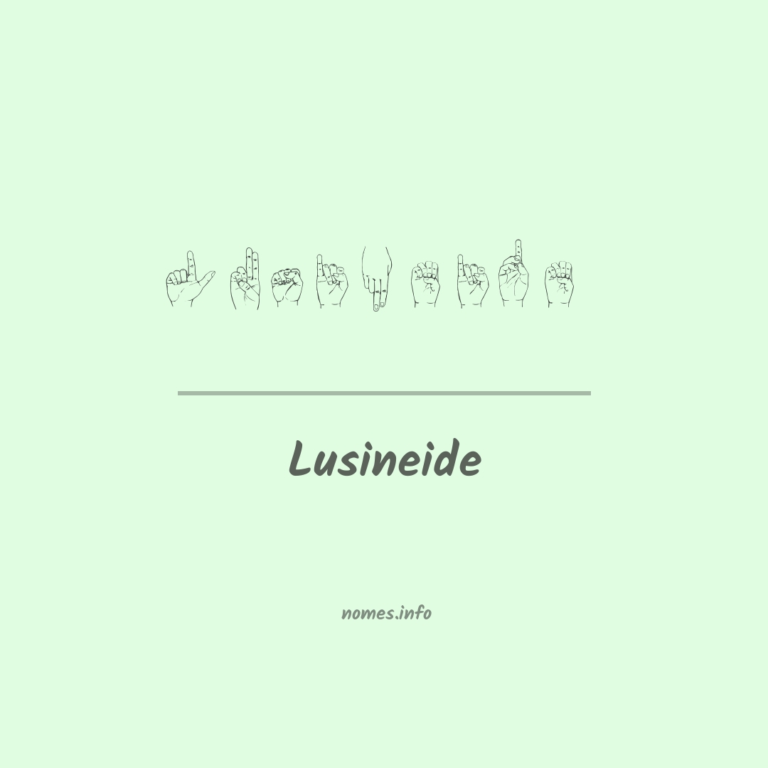 Lusineide em Libras