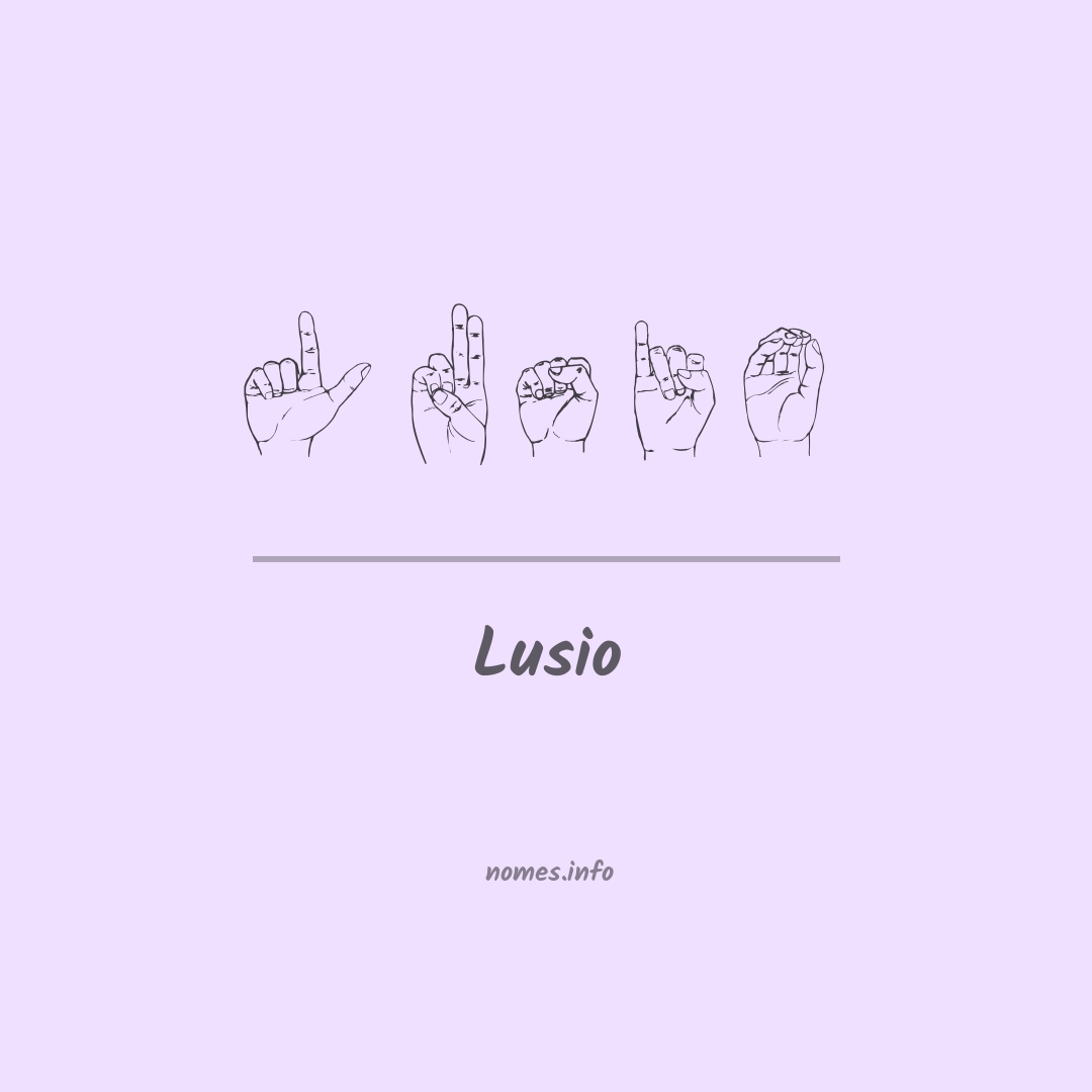Lusio em Libras