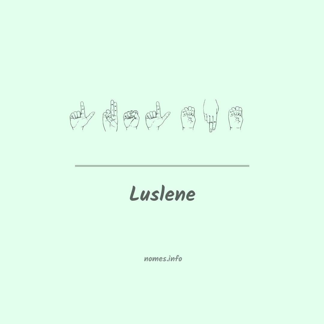 Luslene em Libras