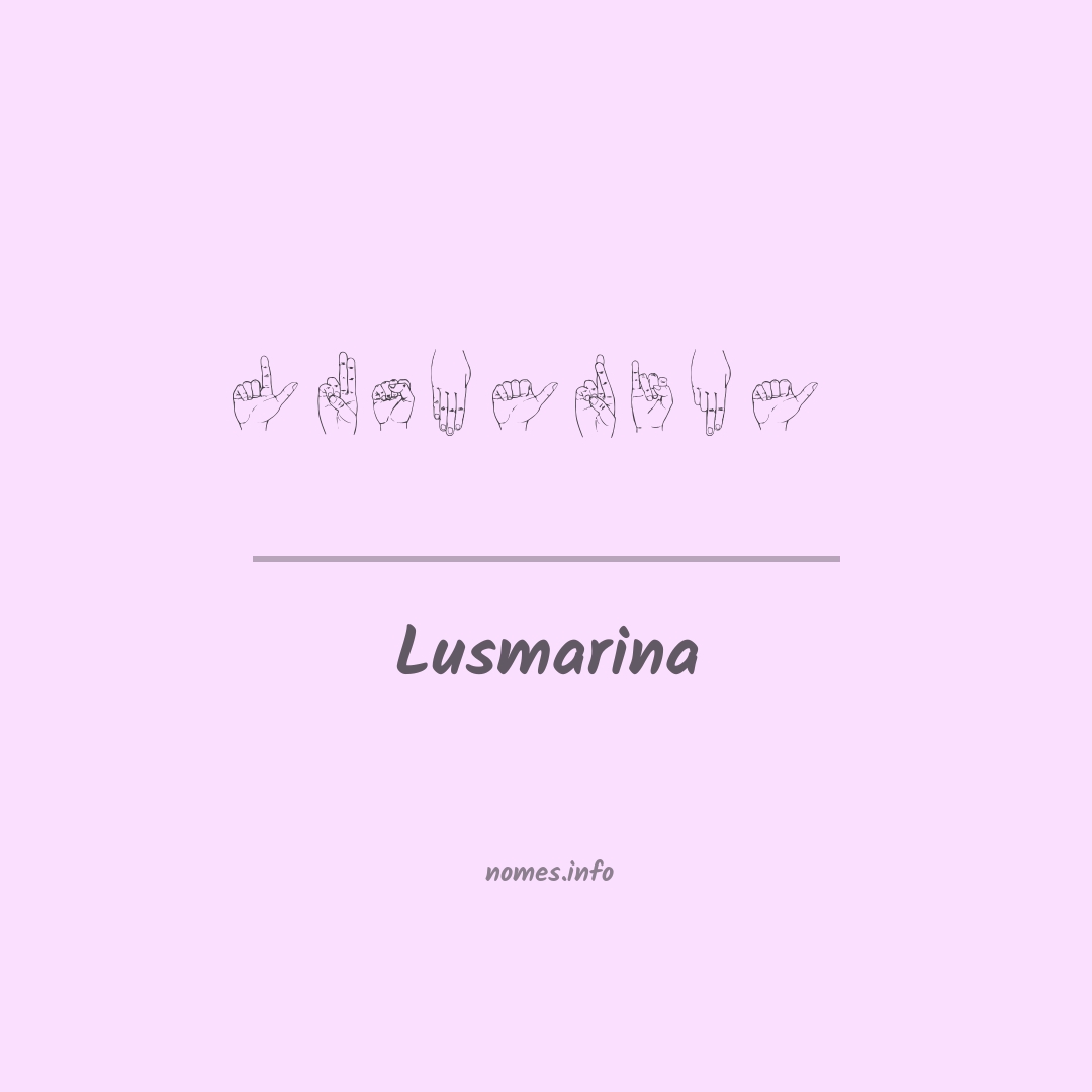 Lusmarina em Libras Lusmarina em Libras