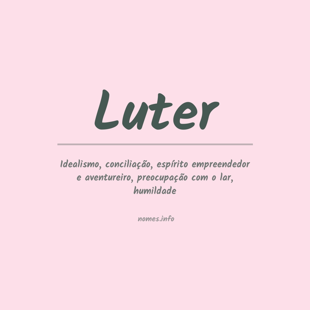 Significado do nome Luter