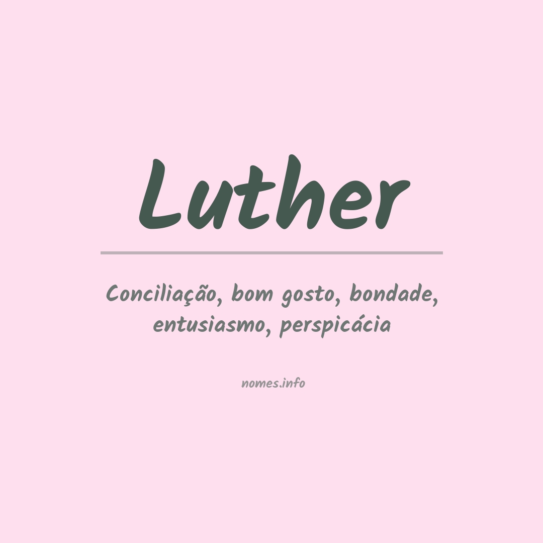 Significado do nome Luther