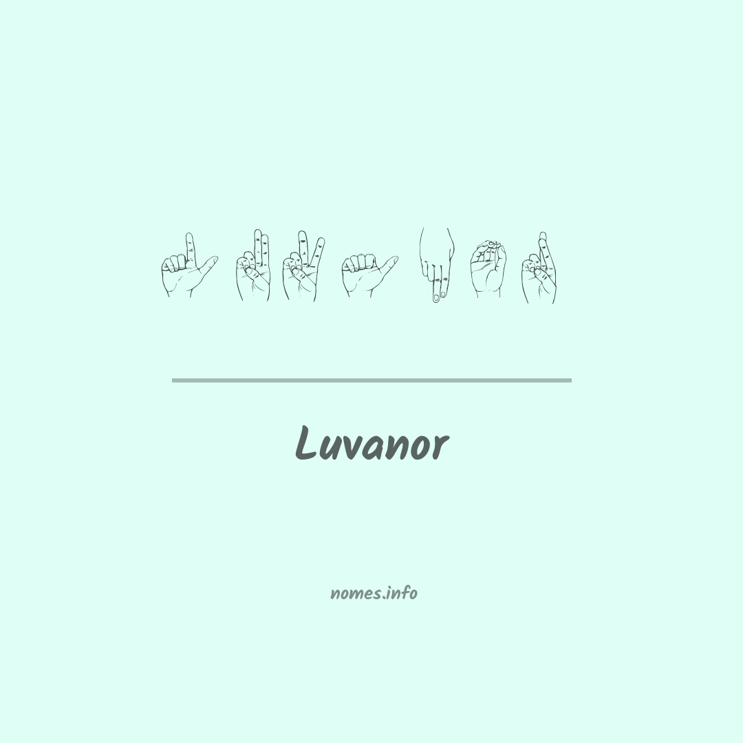 Luvanor em Libras
