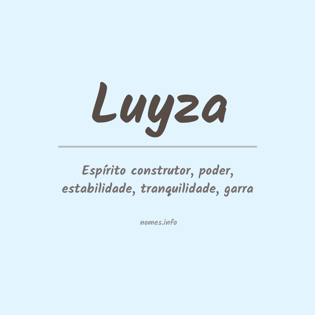Significado do nome Luyza
