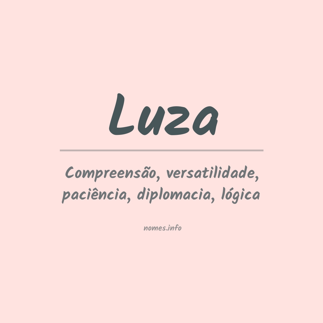 Significado do nome Luza