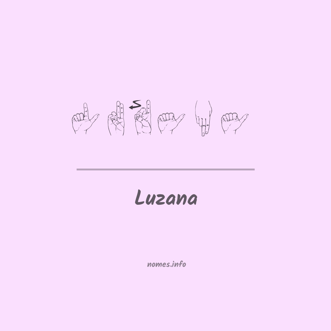Luzana em Libras