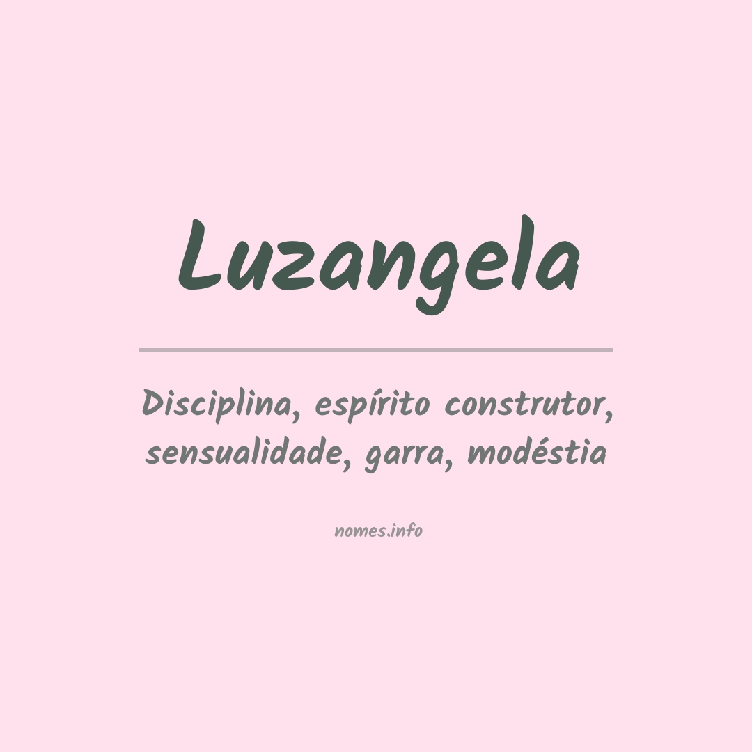 Significado do nome Luzangela