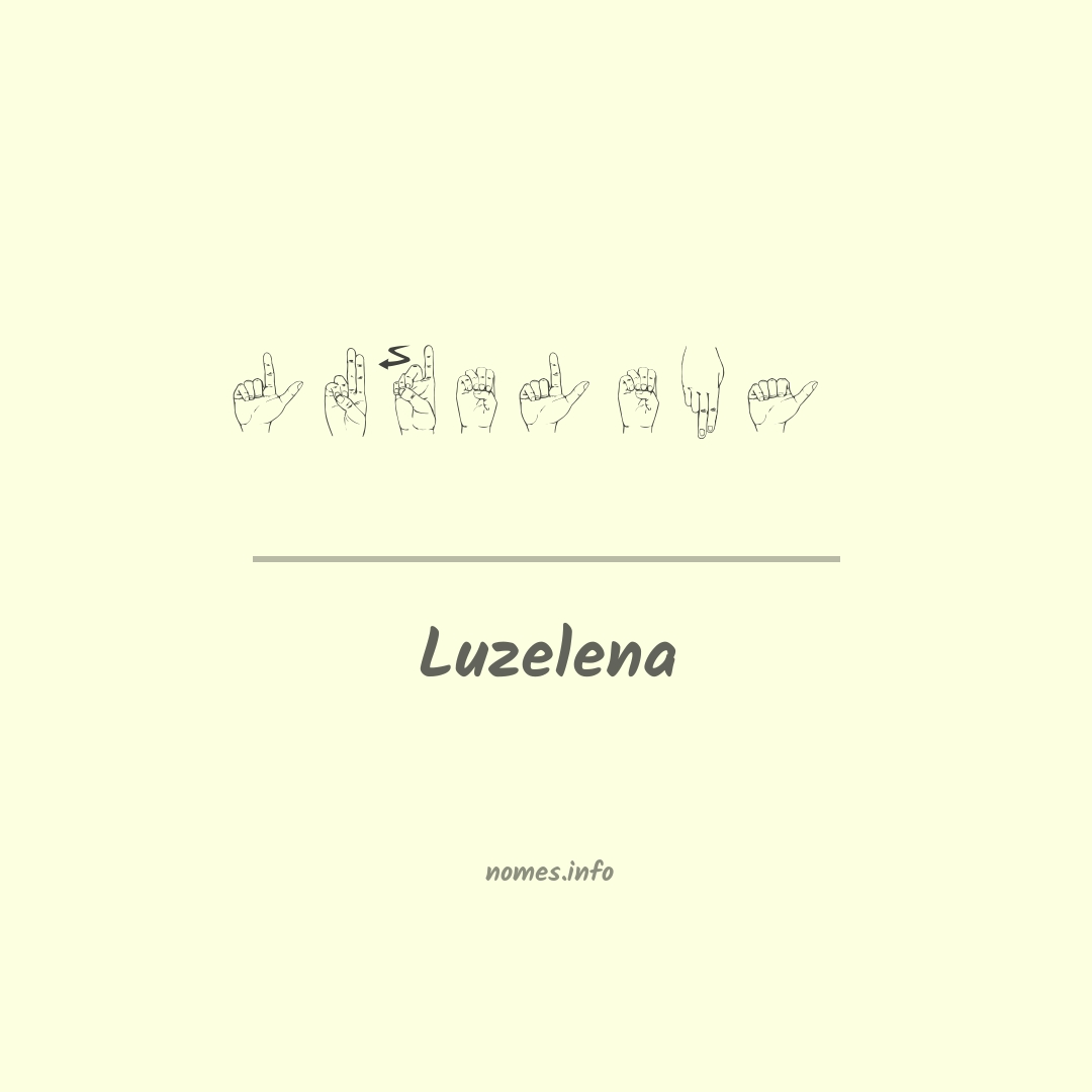 Luzelena em Libras