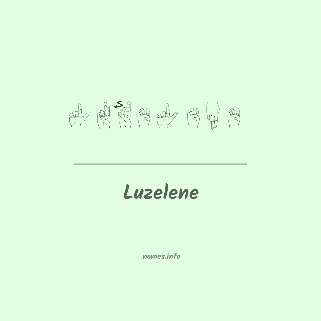 Luzelene em Libras