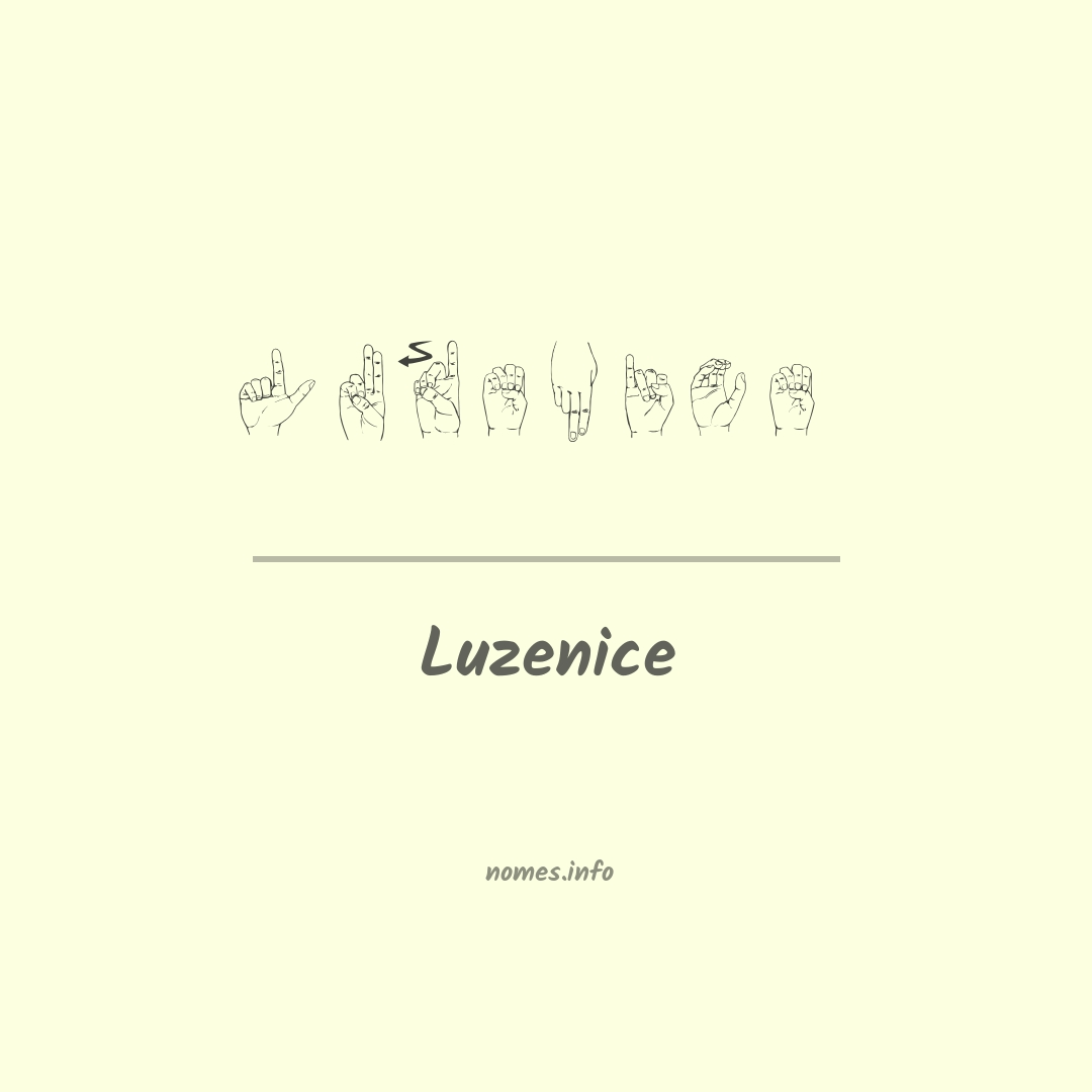 Luzenice em Libras