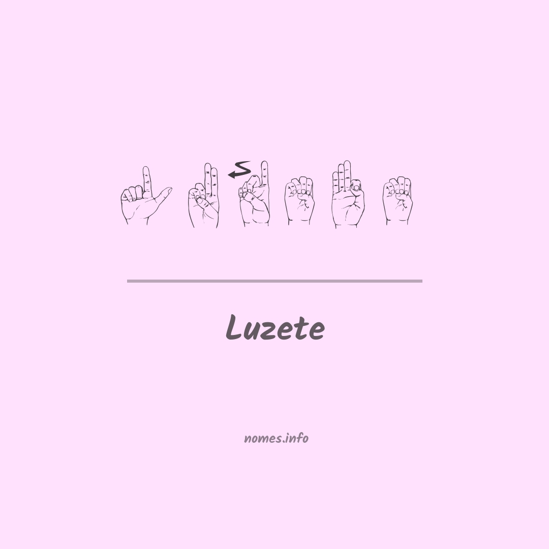 Luzete em Libras