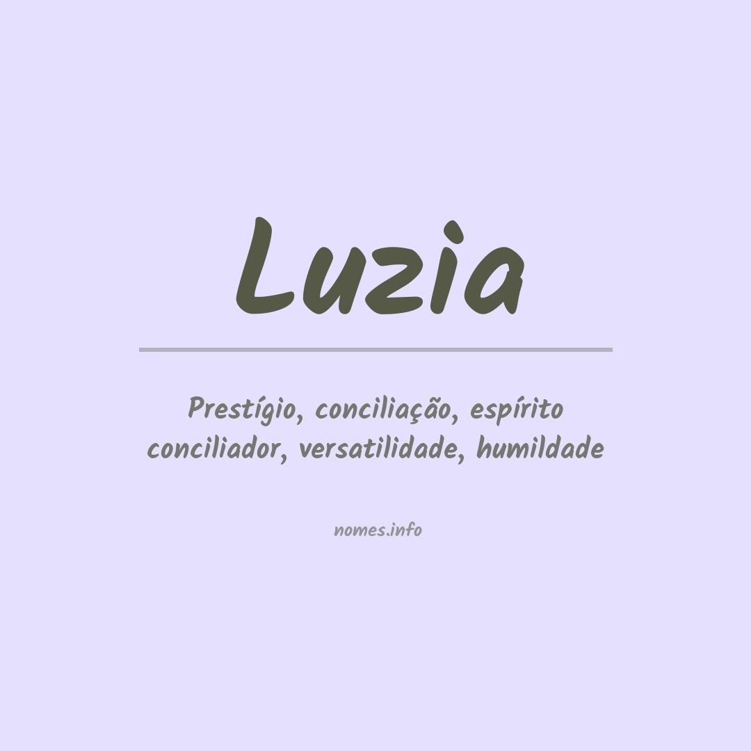 Significado do nome Luzia