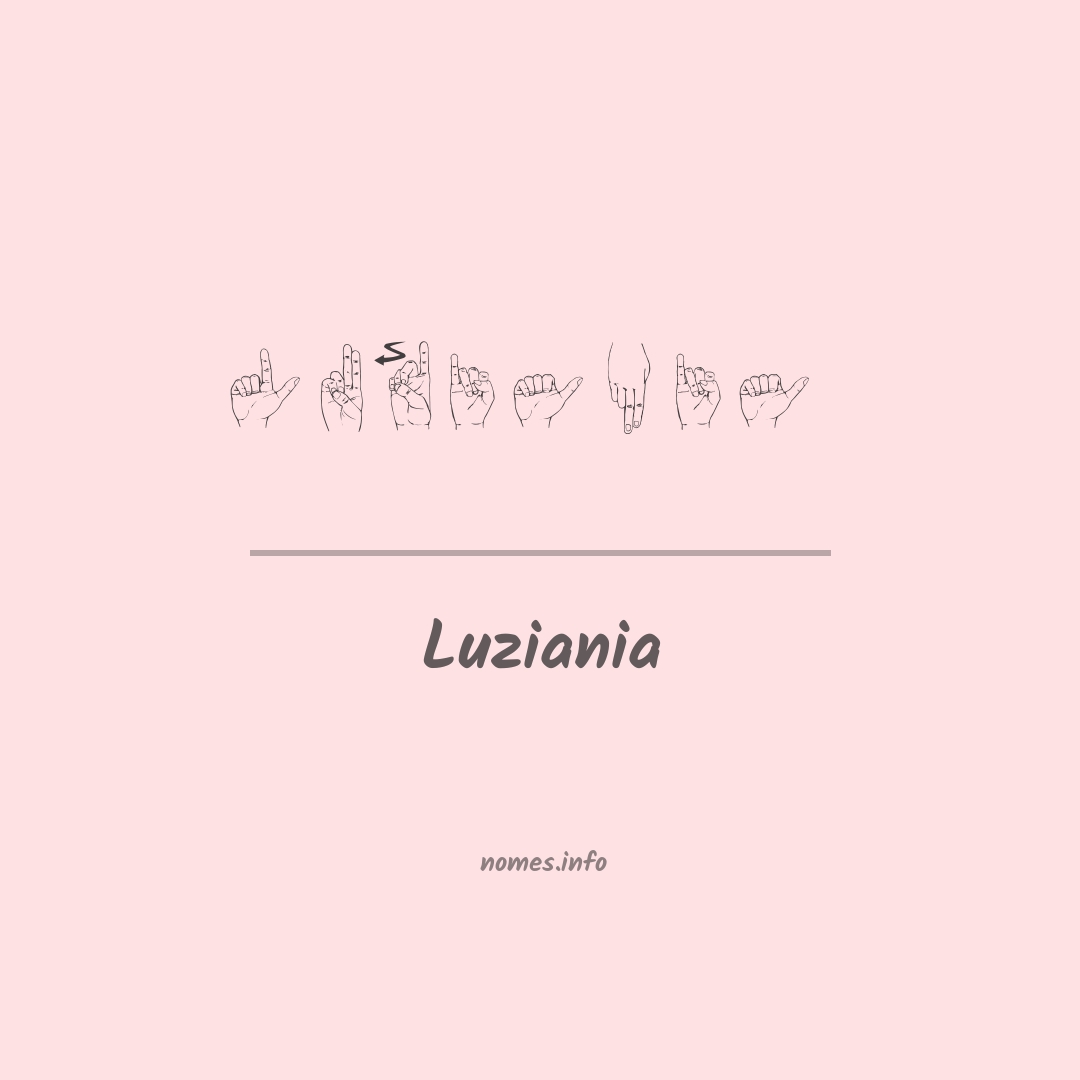 Luziania em Libras