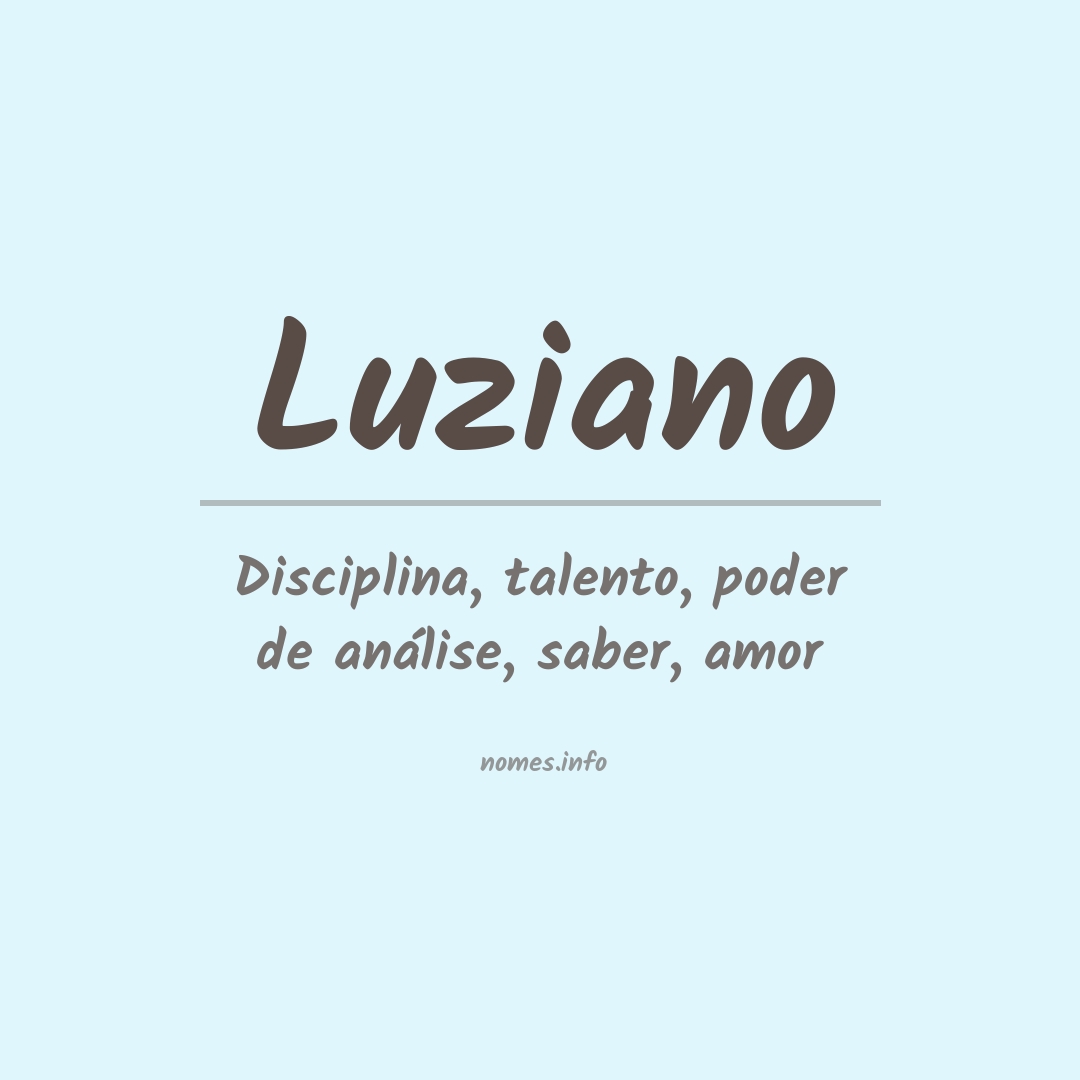 Significado do nome Luziano