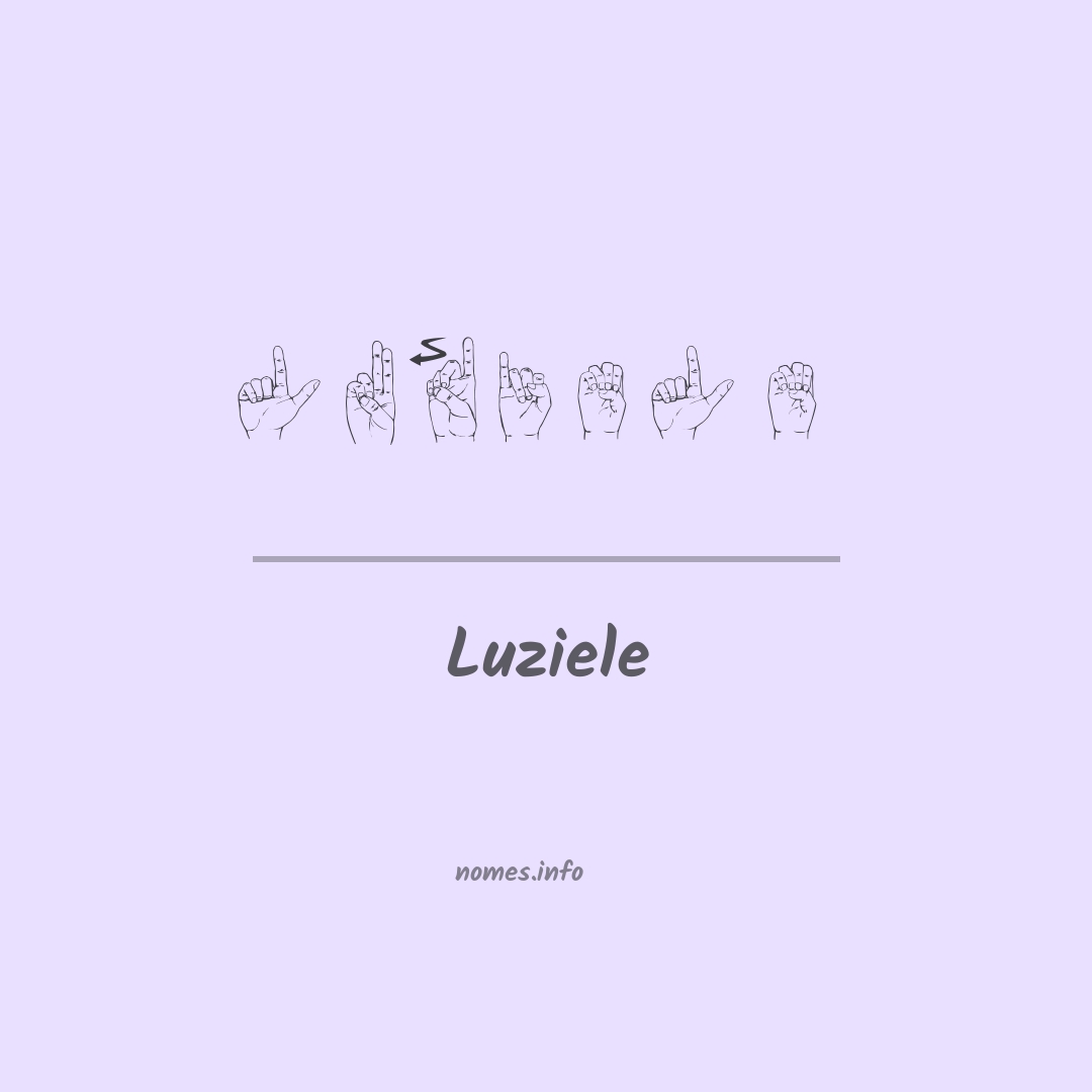 Luziele em Libras