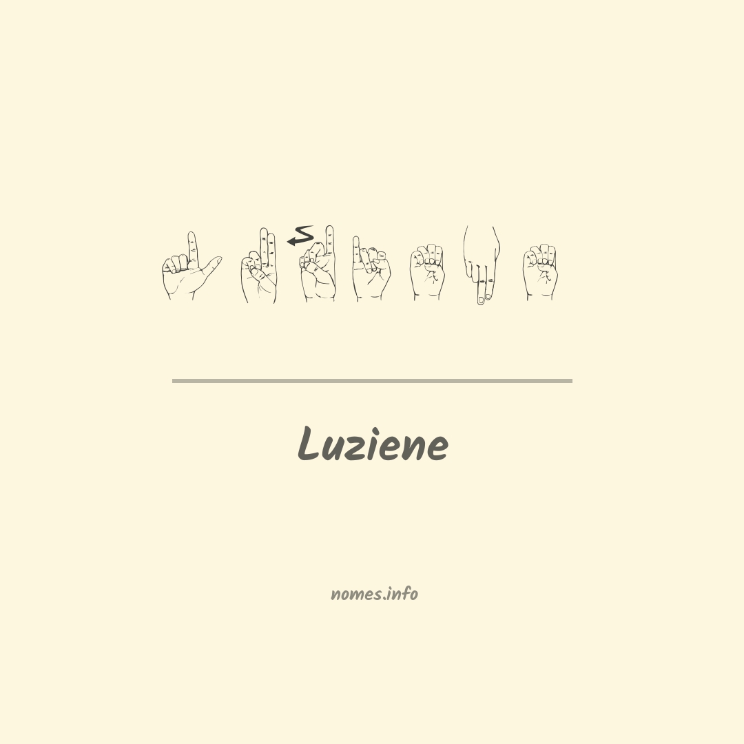 Luziene em Libras