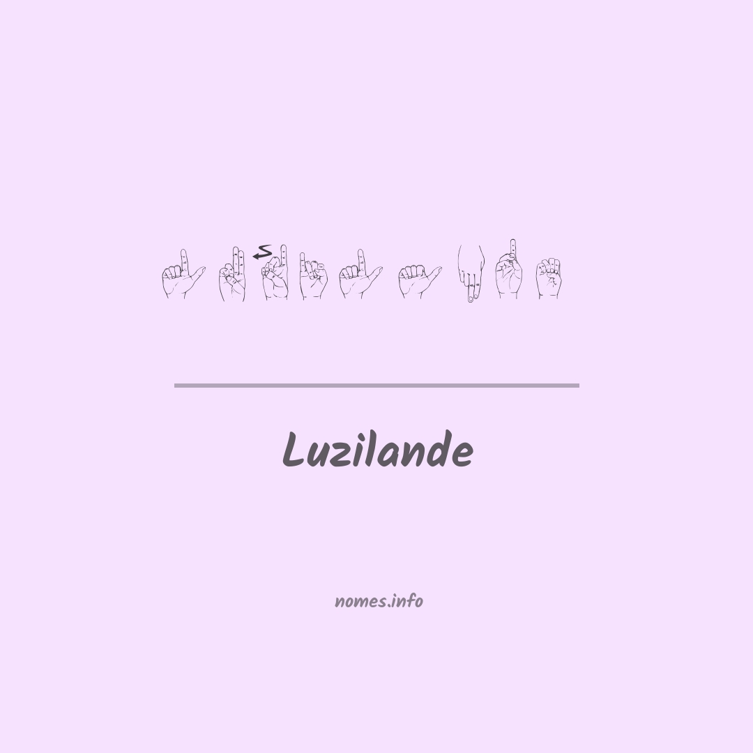 Luzilande em Libras