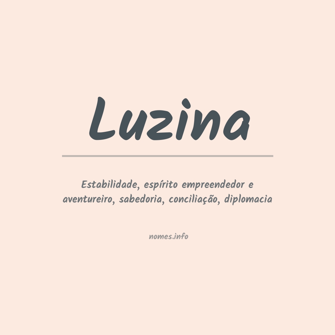 Significado do nome Luzina