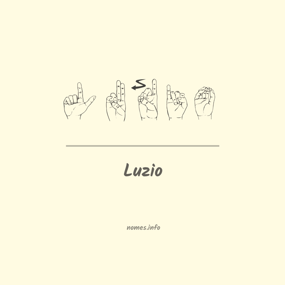 Luzio em Libras