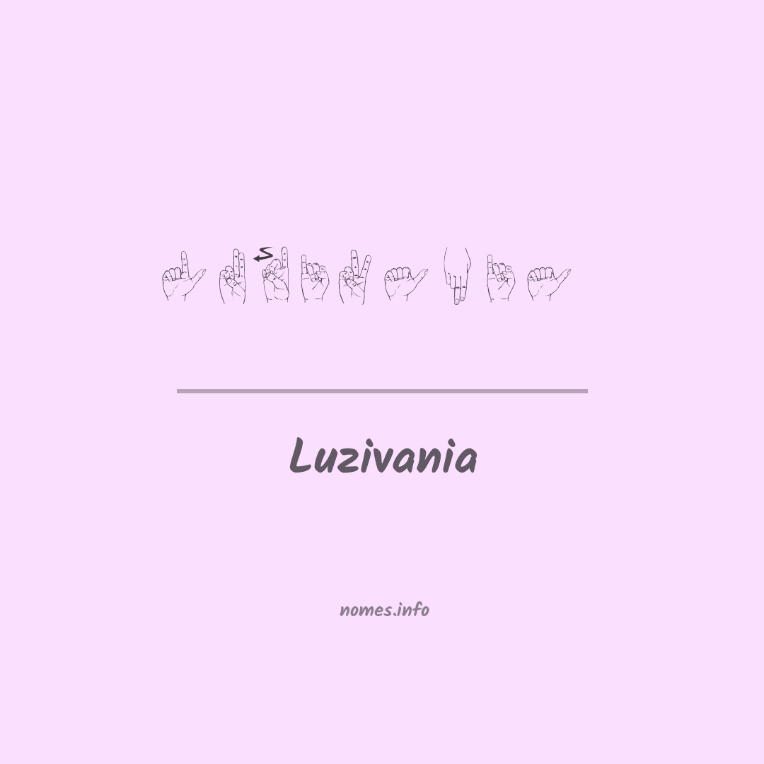 Luzivania em Libras