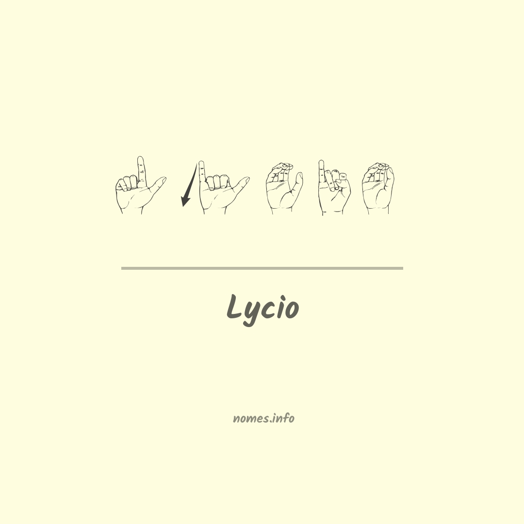 Lycio em Libras