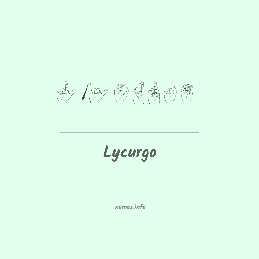 Lycurgo em Libras Lycurgo em Libras