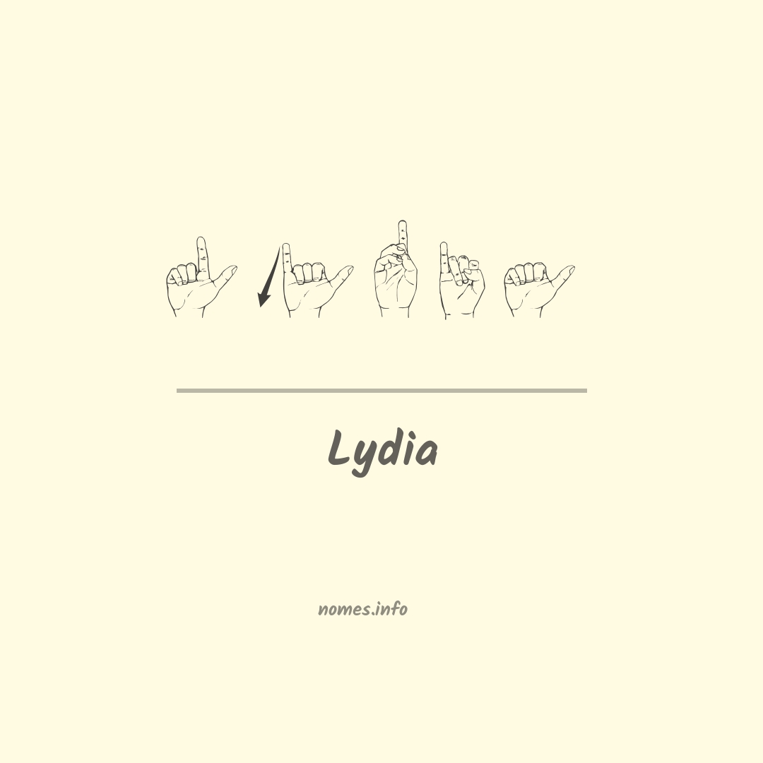 Lydia em Libras