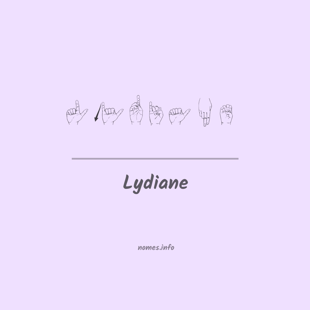 Lydiane em Libras