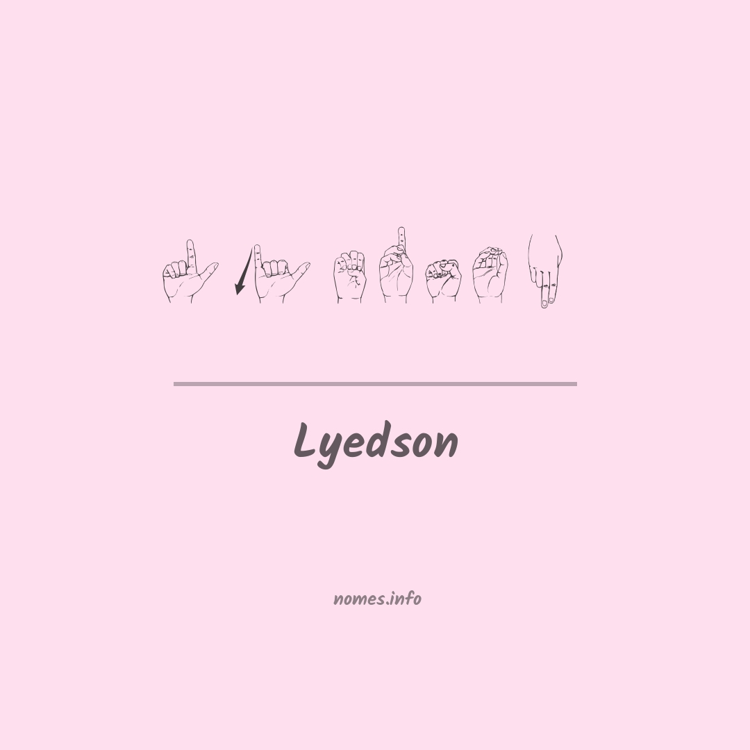 Lyedson em Libras