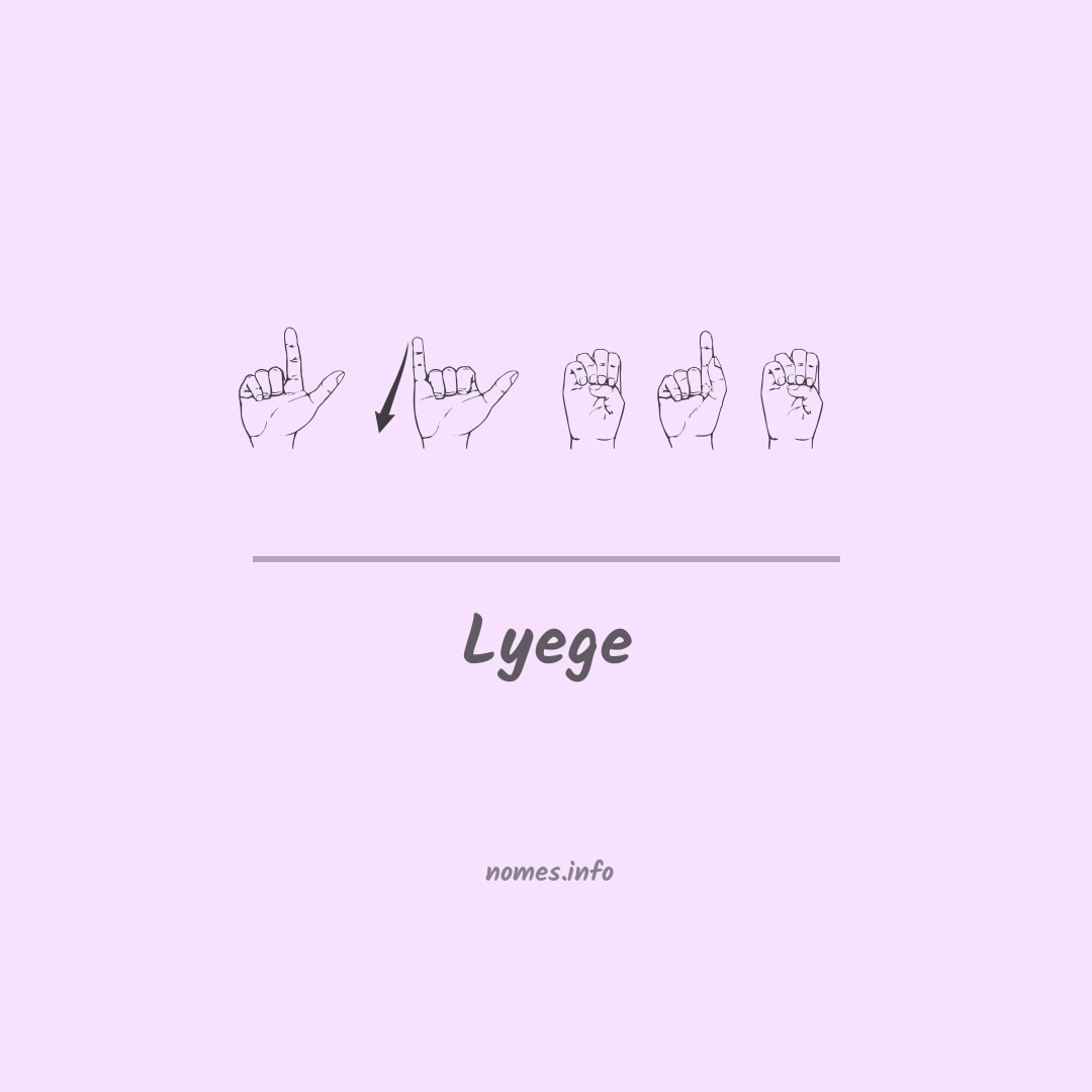 Lyege em Libras