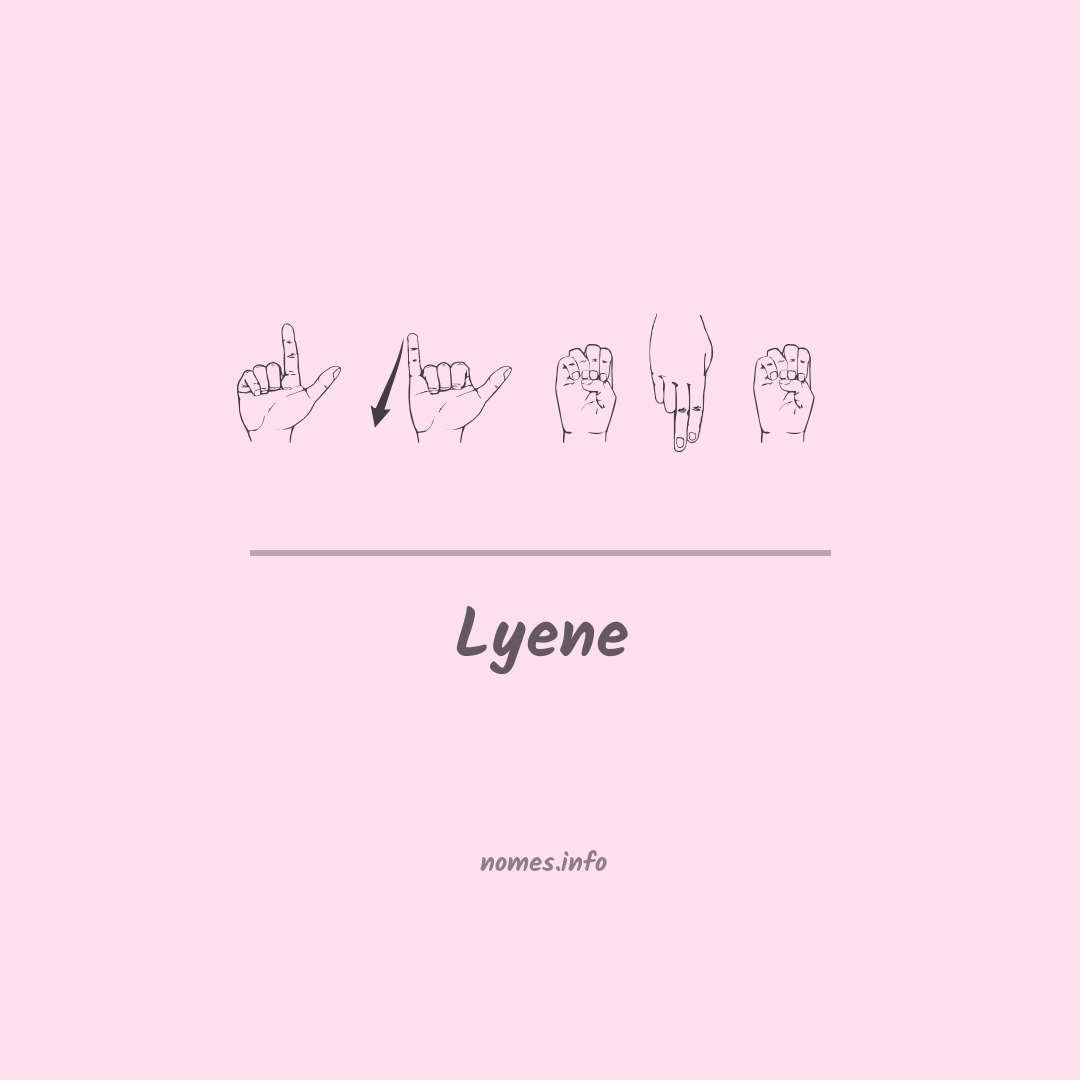 Lyene em Libras