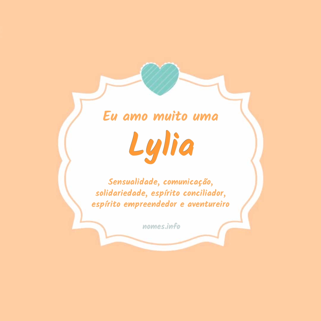 Eu amo muito Lylia