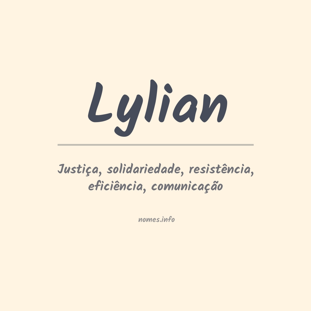 Significado do nome Lylian