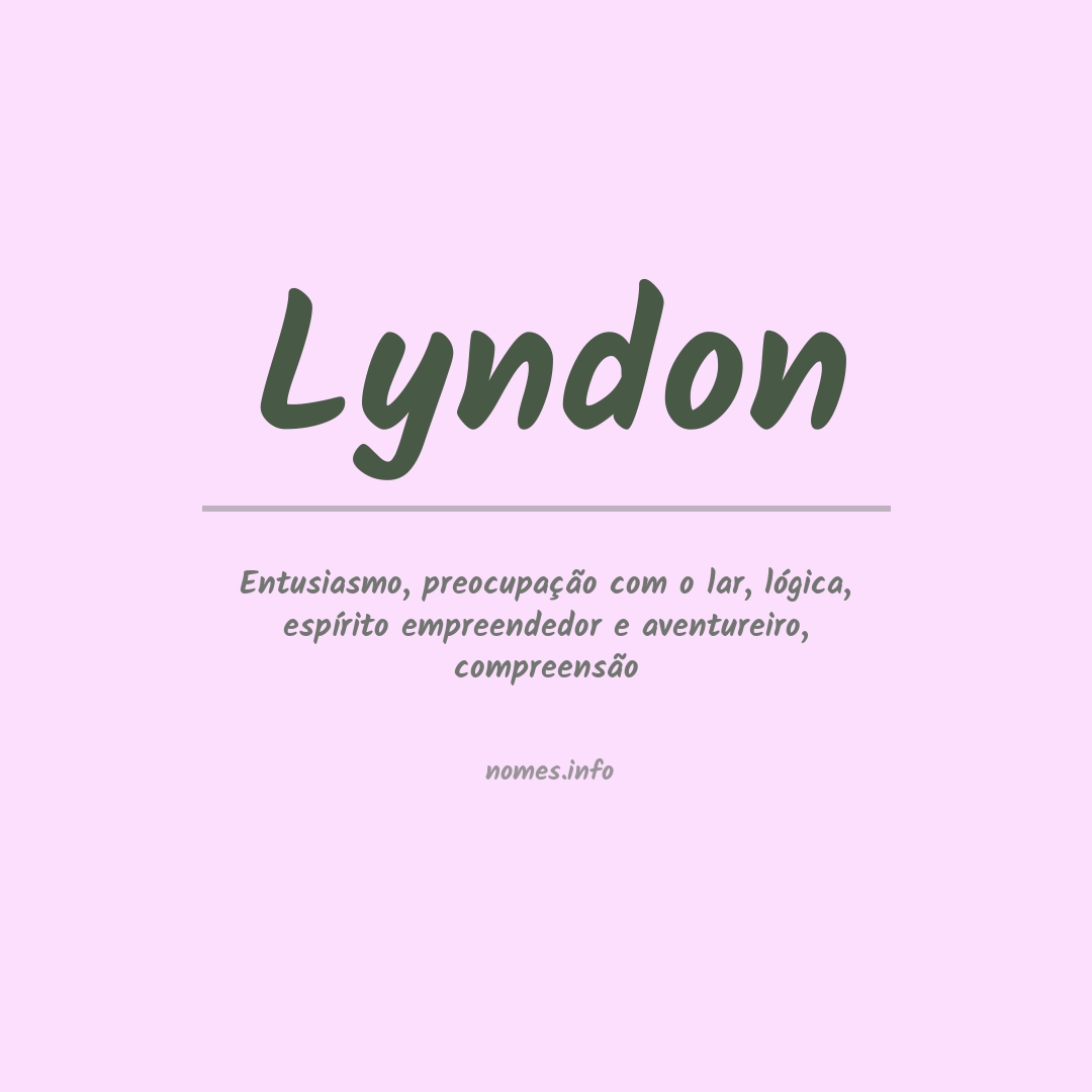 Significado do nome Lyndon