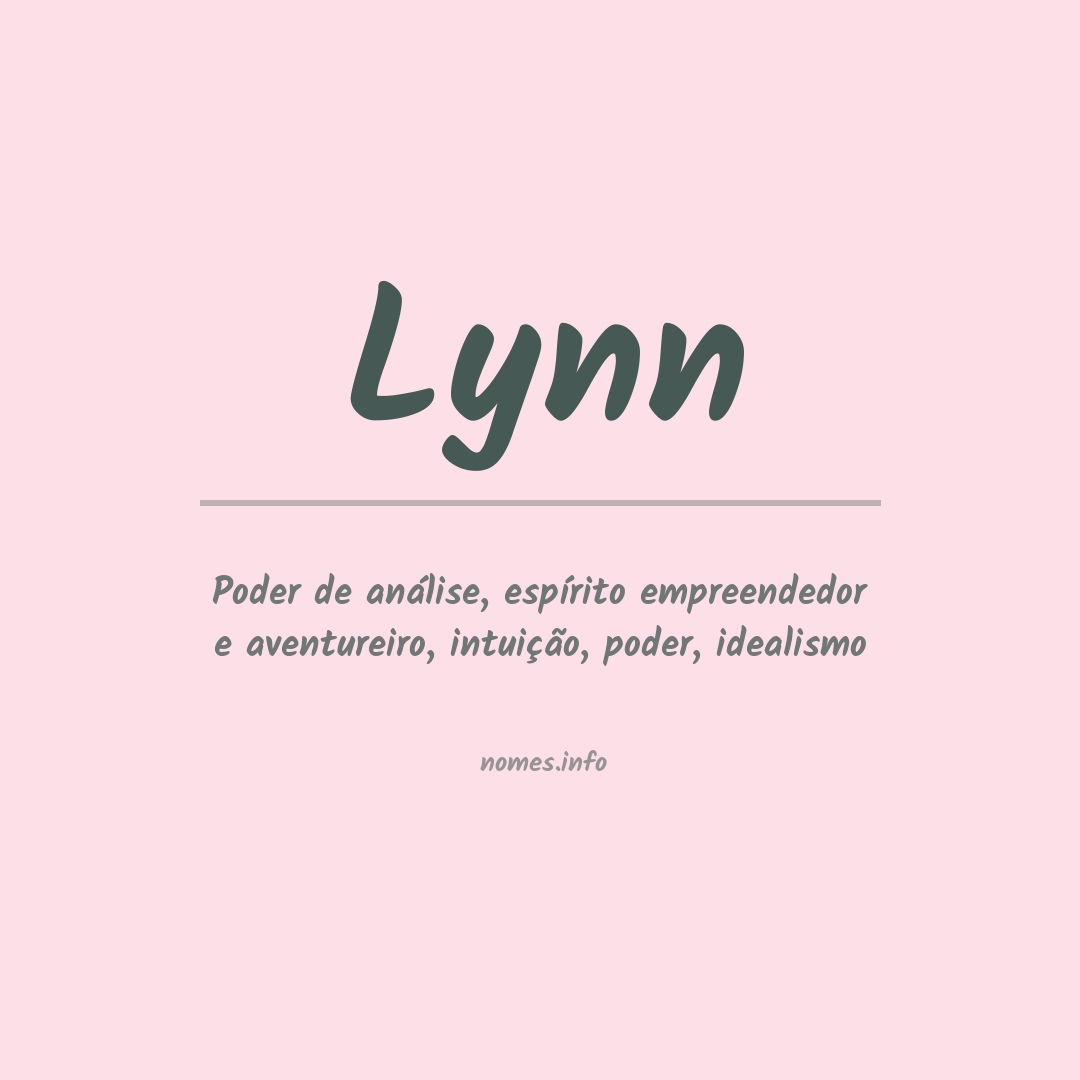 Significado do nome Lynn