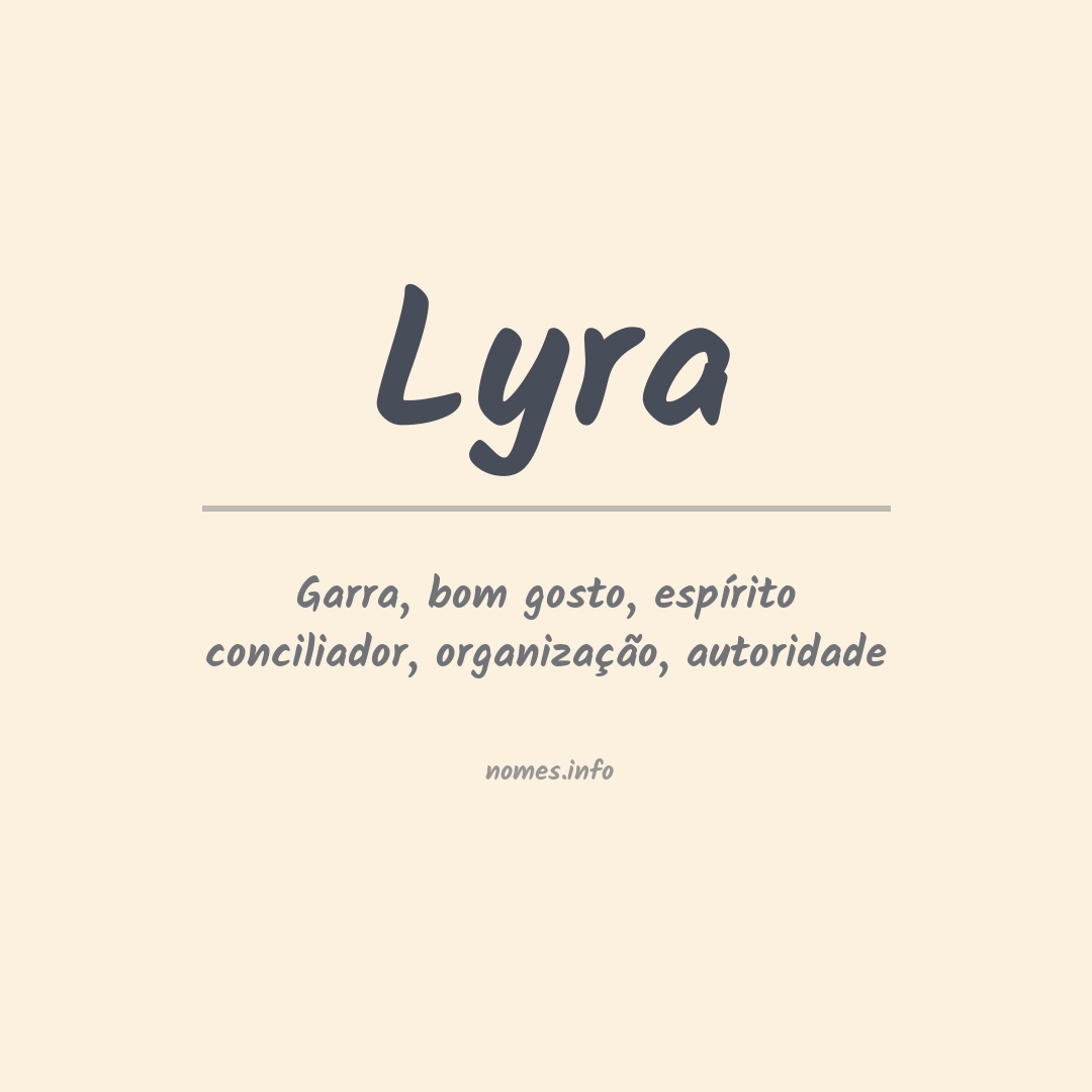 Significado do nome Lyra