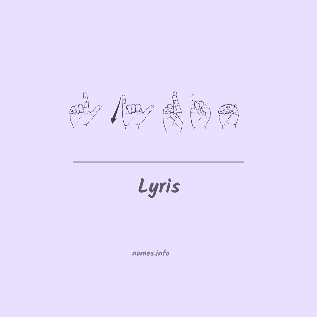 Lyris em Libras