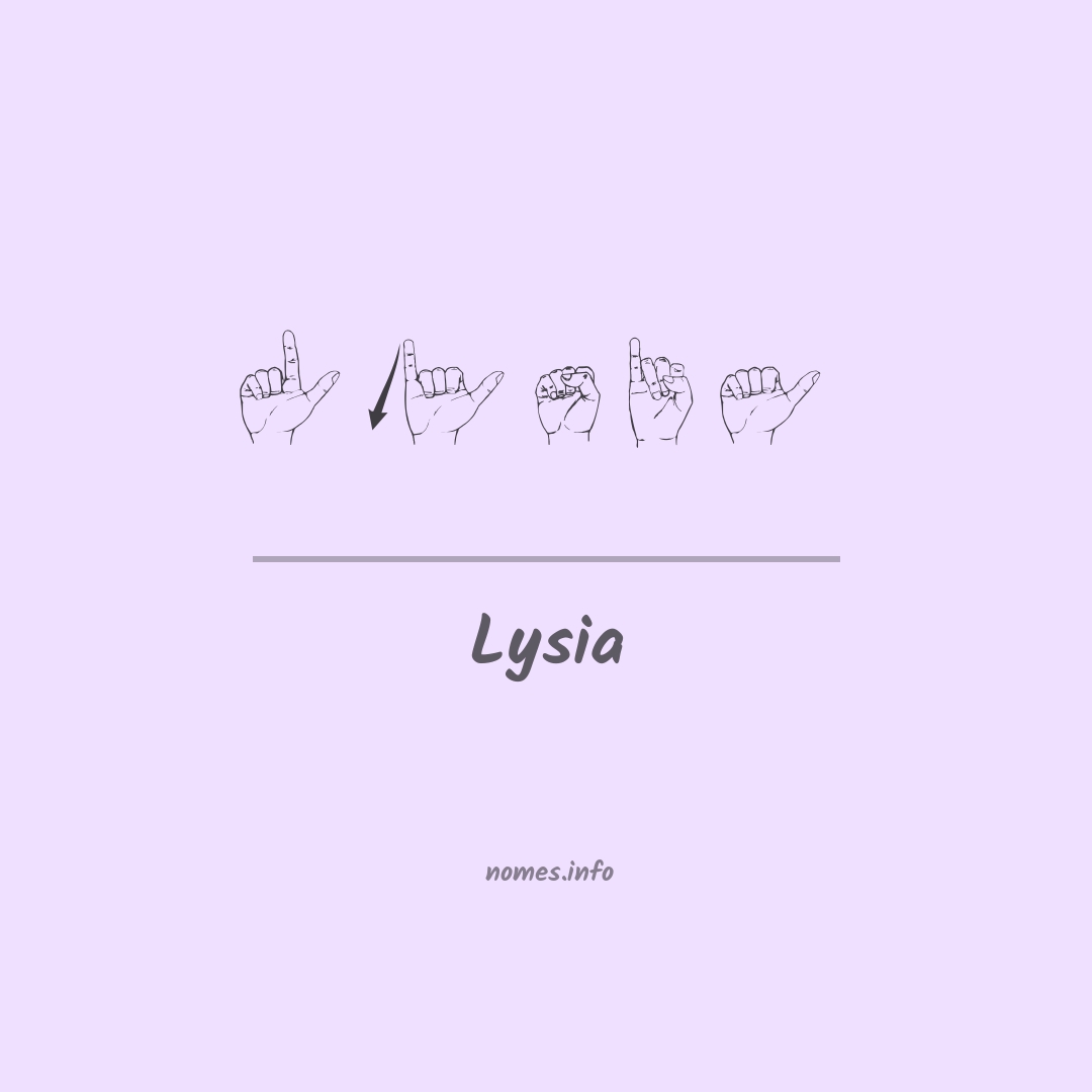 Lysia em Libras