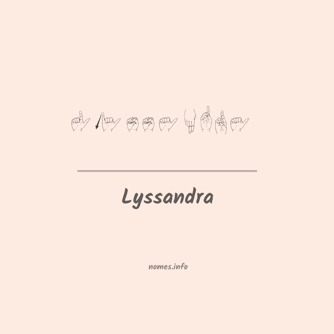 Lyssandra em Libras