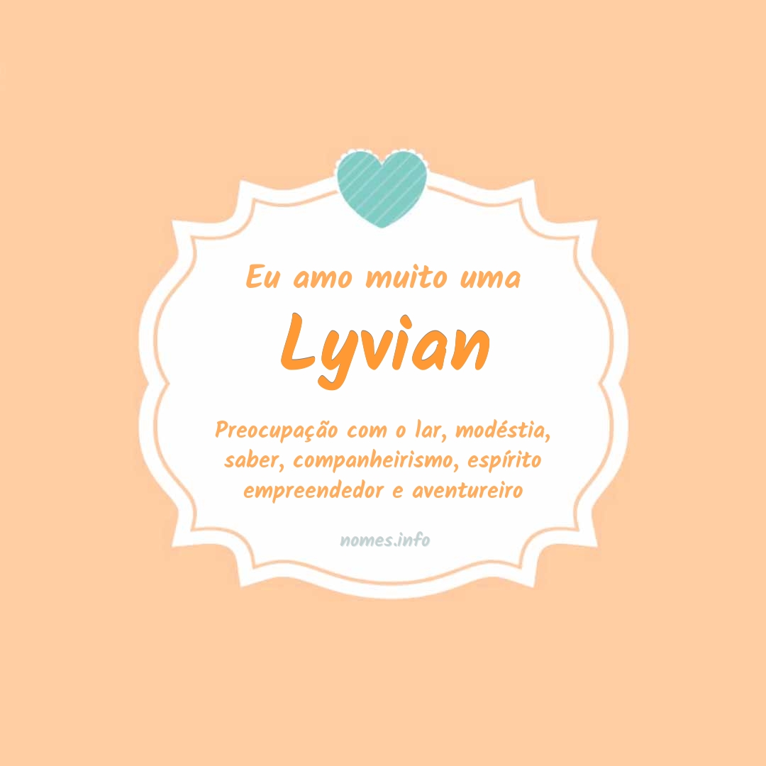 Eu amo muito Lyvian