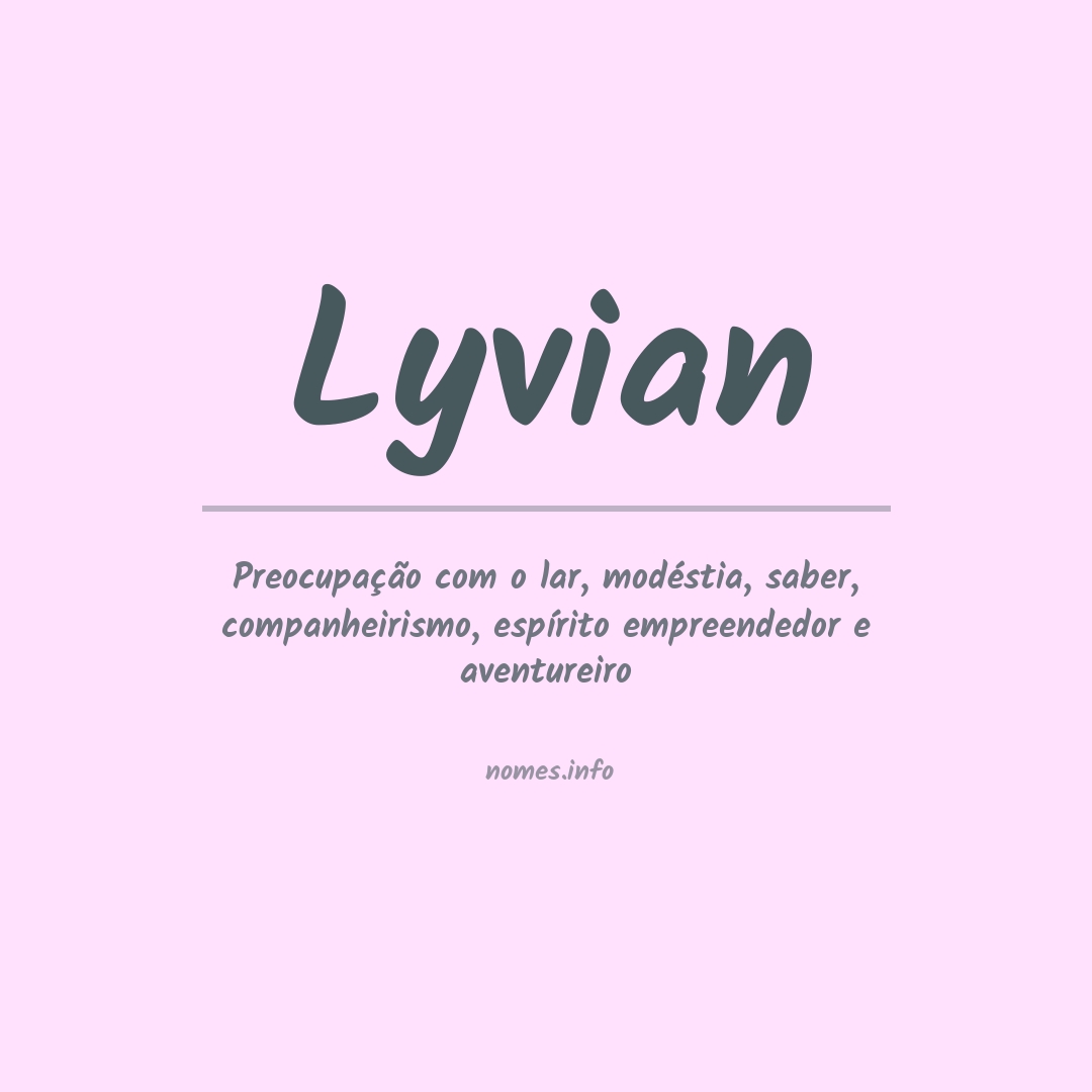 Significado do nome Lyvian
