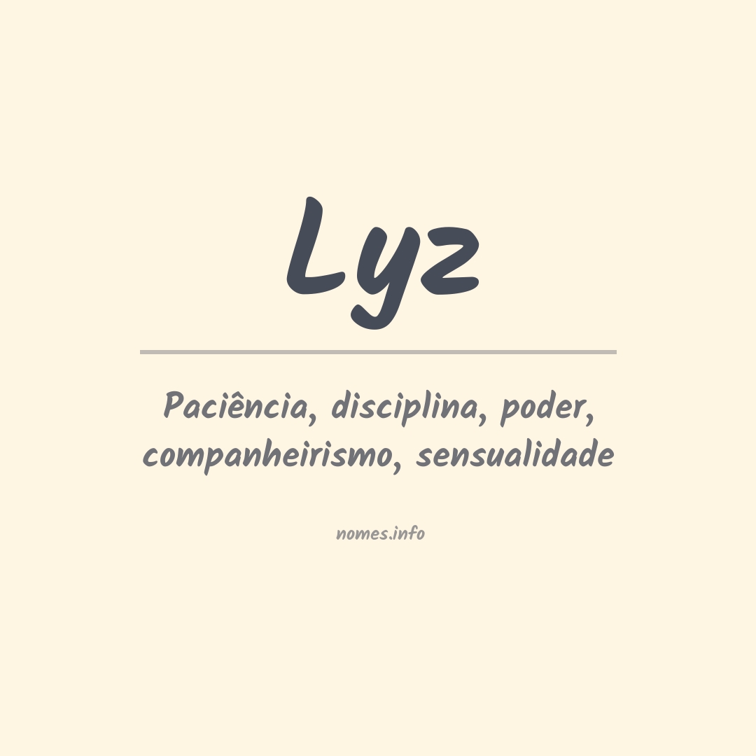 Significado do nome Lyz