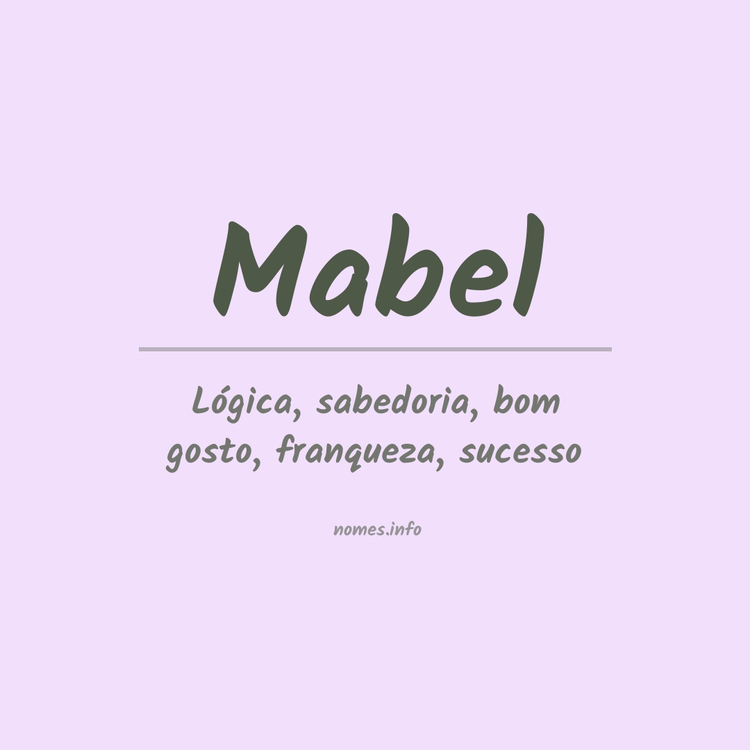 Significado do nome Mabel